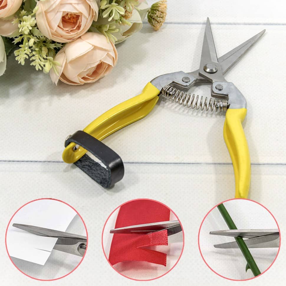 Ножницы универсальные (Секатор) 19,8см Жёлтый