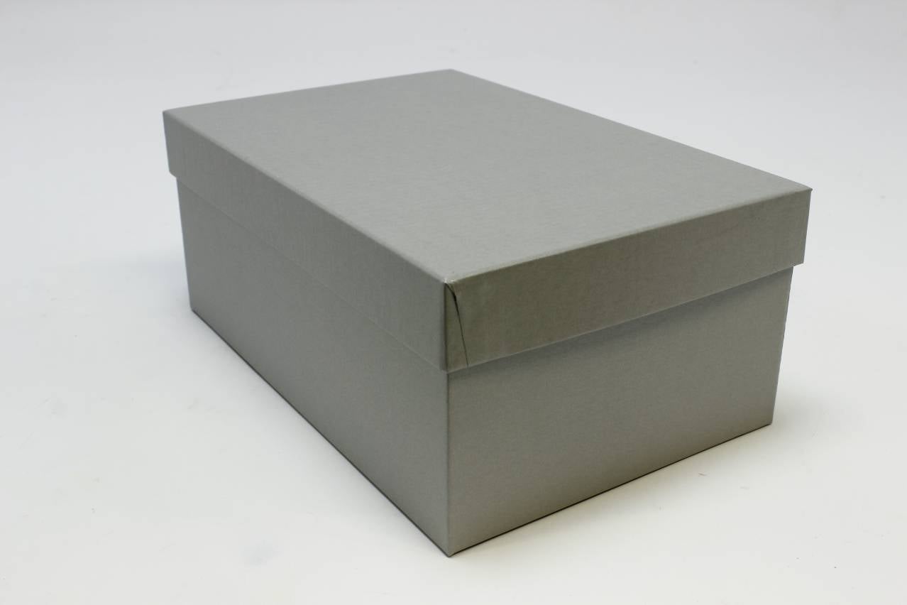 Коробка прямоугольник "Классик"  27.5*18*11.5 см, Перламутровое серебро (Арт) 88001285/2