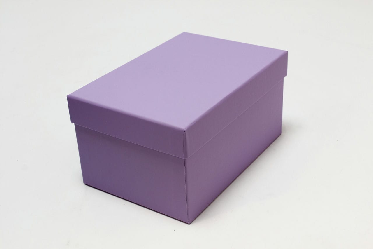 Коробка прямоугольник 22*15*11,5 см, Сиреневый (Арт) 7213367/1537-1