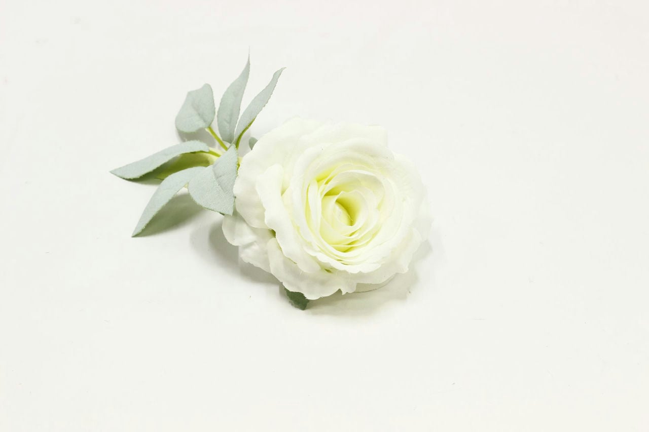 Роза свадебная "Афродита" D20см Белый