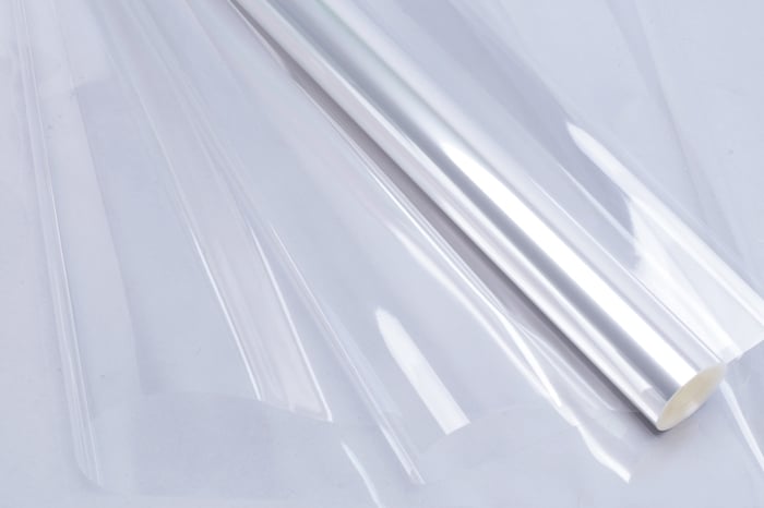 Плёнка прозрачная 100 см 11,7 м, 0,350кг 40 мкр