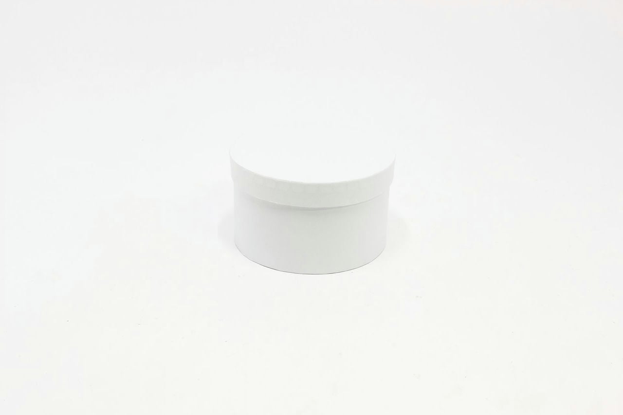 Подарочная коробка Круг "Белый" 16,8*9,7 см (Арт) 721813/417-9