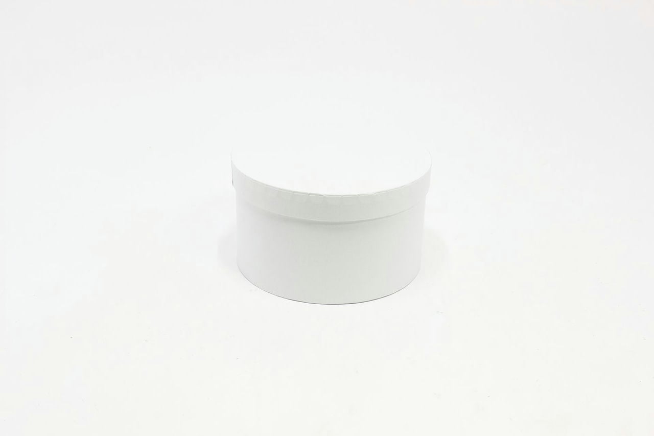 Подарочная коробка Круг "Белый" 19*10,8 см (Арт) 721813/417-8