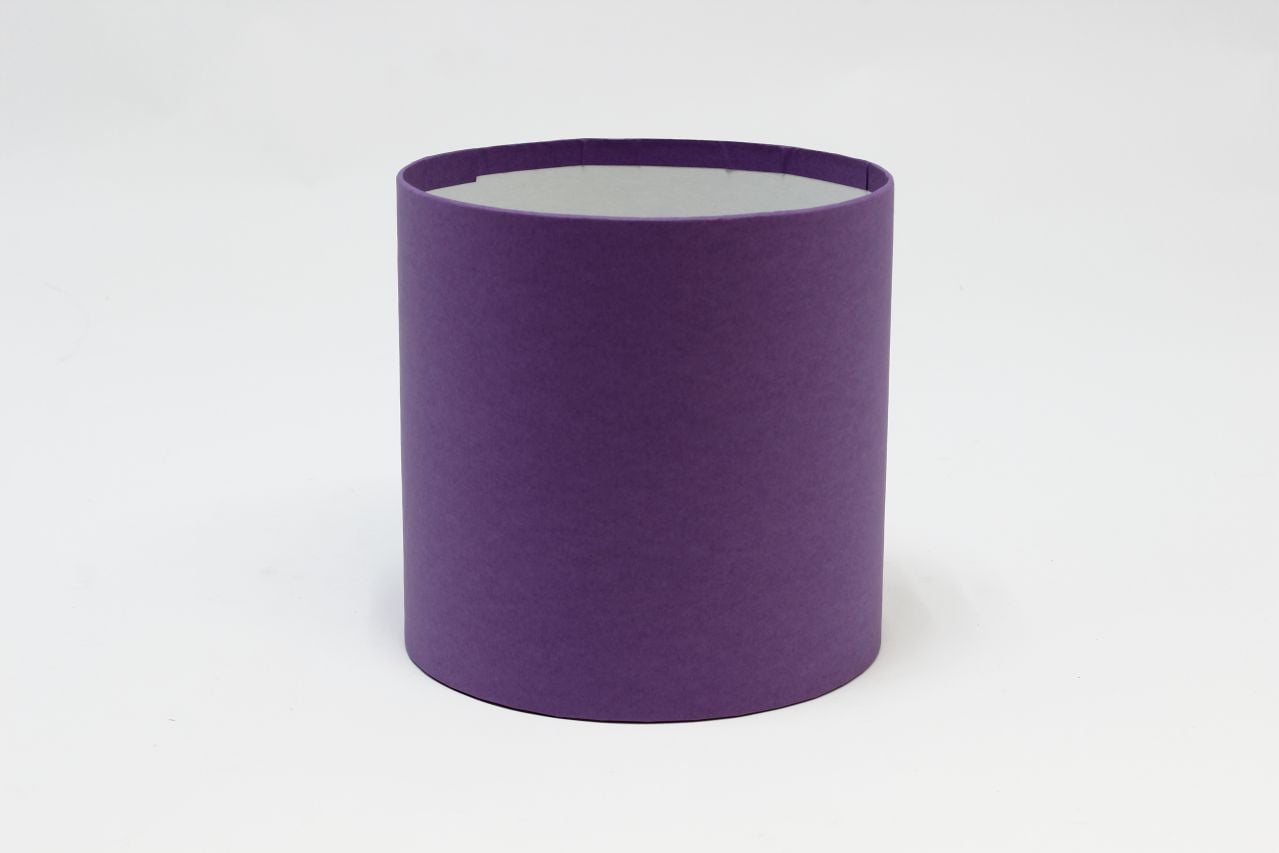Коробка цилиндр "Exclusive" (без крышки) 16*16 см, Сирень (Арт) КЦБ-0009/2