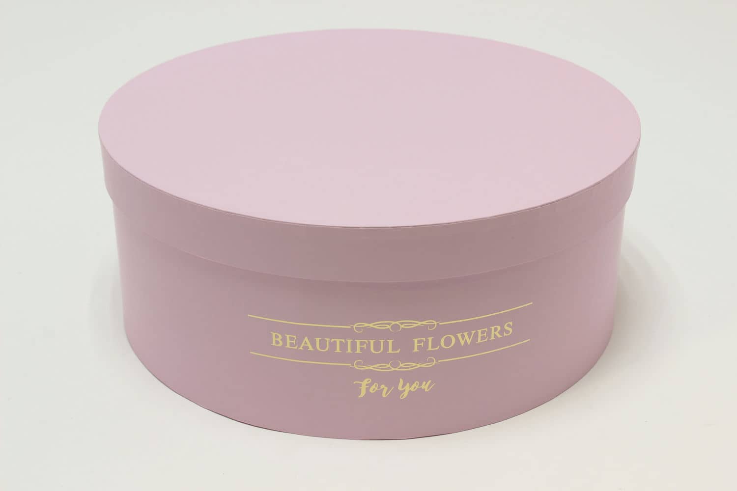 Коробка Круг "Beautiful Flowers" 31*12,5 см, Розовый (Арт) 720886/11-1