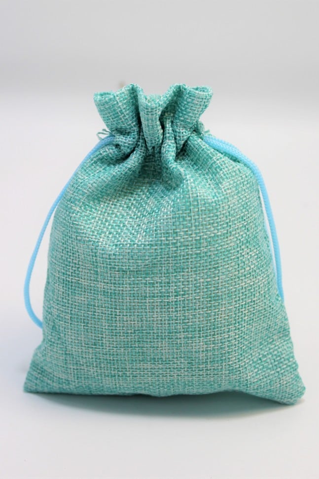 Мешочки из льна однотонные (микс) 12*15 см