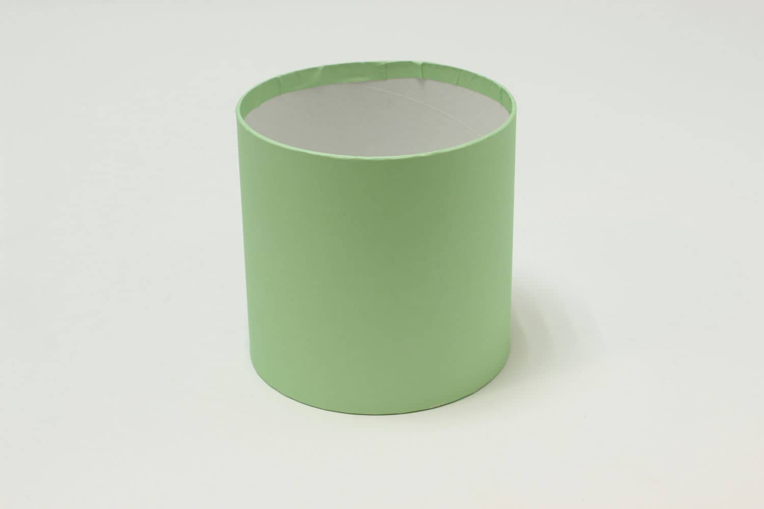 Коробка цилиндр "Exclusive" (без крышки) 15*15 см, Салатовый (Арт) КЦБ-0029/3