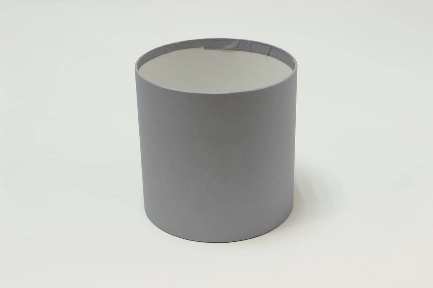 Коробка цилиндр "Exclusive" (без крышки) 15*15 см, Серый (Арт) КЦБ-0030/3