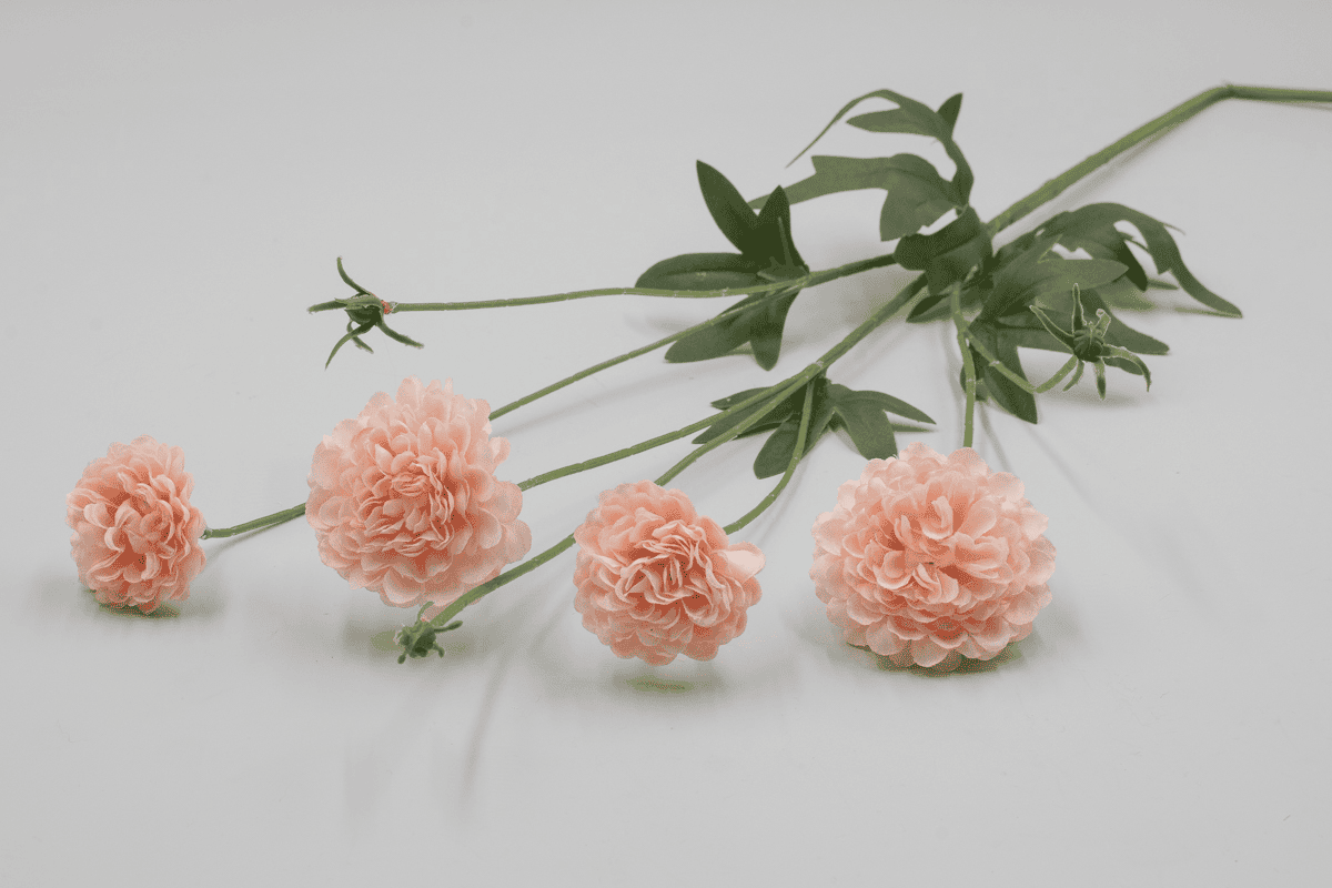 Ветка хризантема садовая "Элия" H78см Розовый