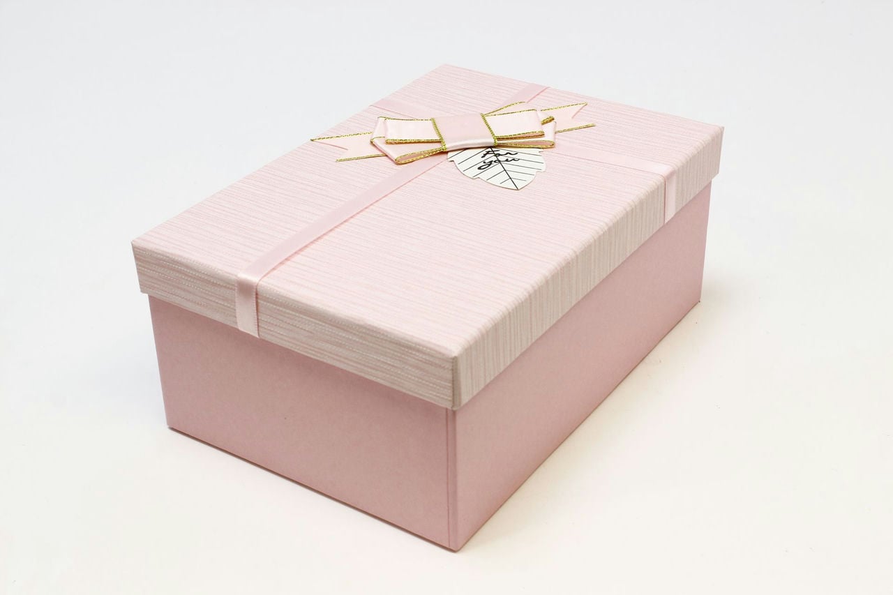 Коробка прямоугольник "For You" 23*16*9,5 см Розовый (Арт) 7201540/9-1