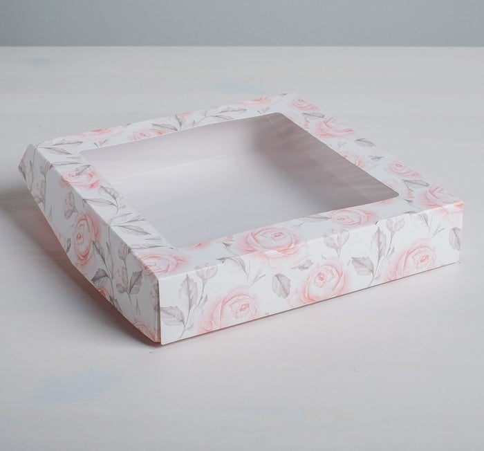 Коробка складная «Flowers», 20 × 20 × 4 см 4747450