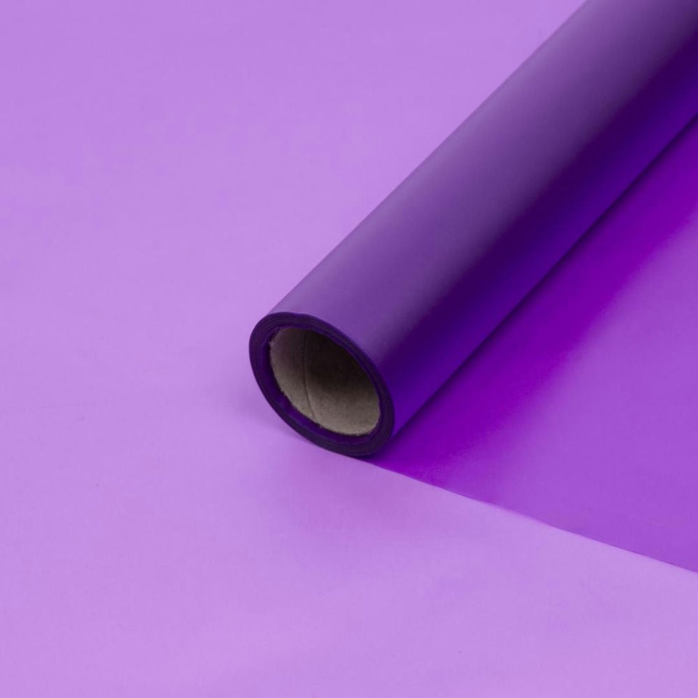 Пленка матовая однотонная "Luxury" Фиолетовая 58см*10м (25)