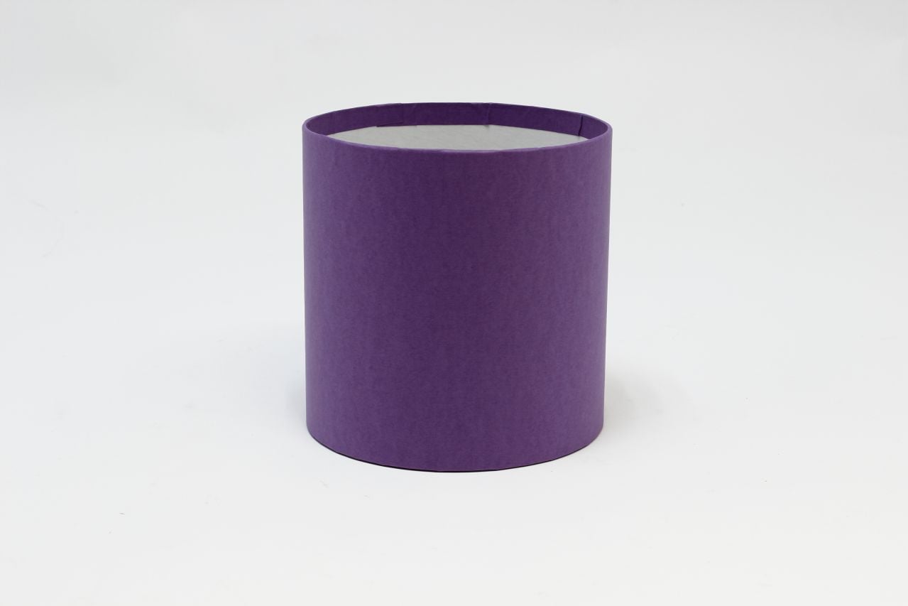 Коробка цилиндр "Exclusive" (без крышки) 15*15 см, Сирень (Арт) КЦБ-0009/3