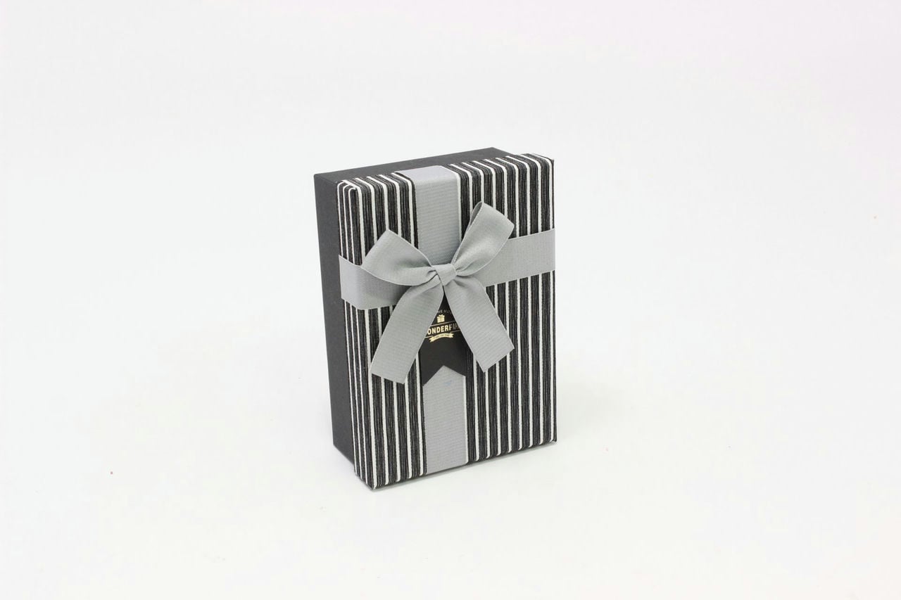 Коробка прямоугольник 17,5*12*5,5 см "Wonderful" Черный (Арт) 90005624-3