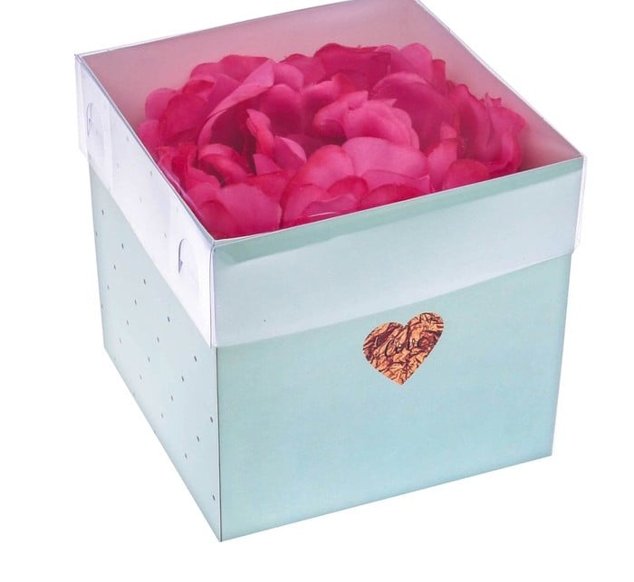 Коробка для цветов с PVC крышкой «Love», 12 х 12 х 12 см   3639704