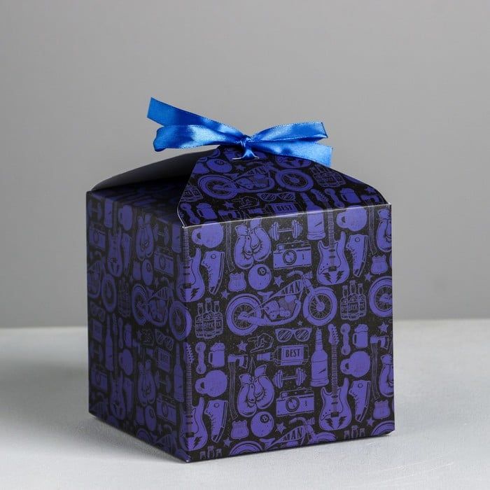 Коробка складная «Брутальность», 12 × 12 × 12 см 4967922