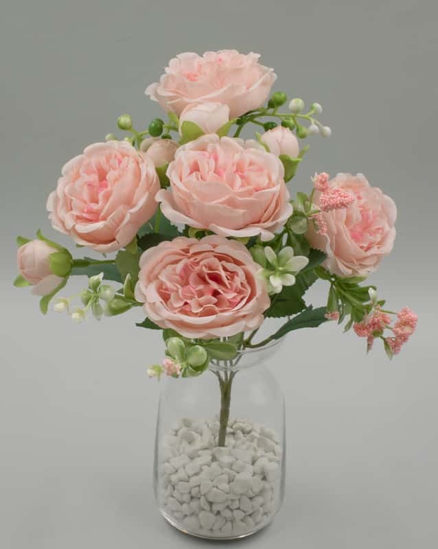 Букет пионов "Лилит" H30см Персиковый