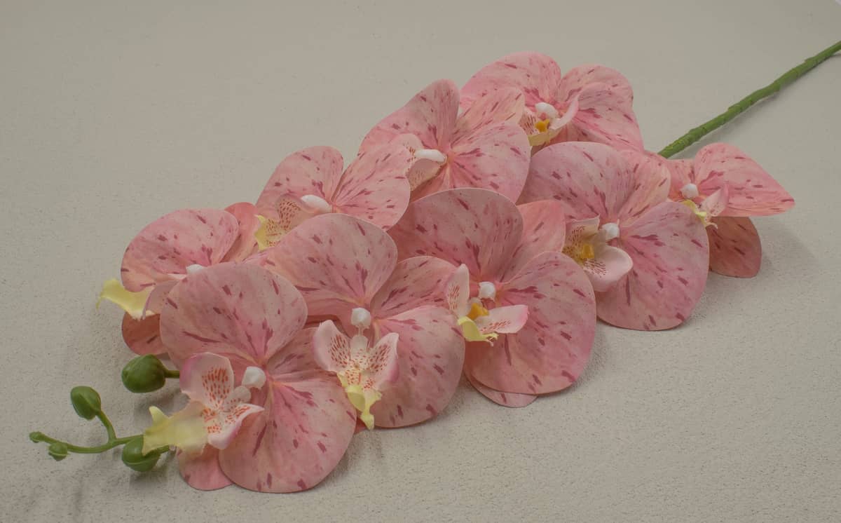 Ветка орхидея "Флоренция" H95см Нежно-розовый