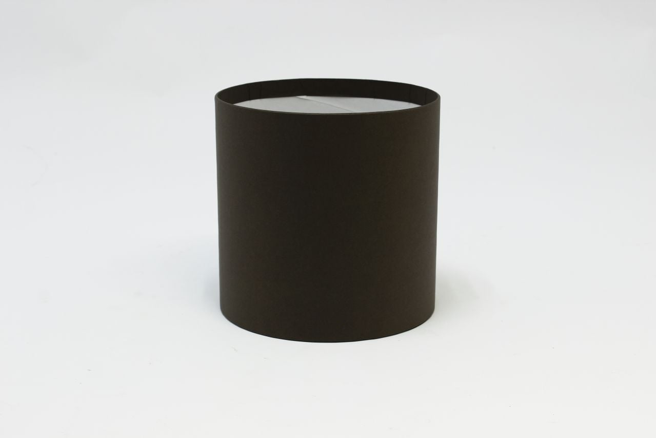 Коробка цилиндр "Exclusive" (без крышки) 15*15 см, Шоколад (Арт) КЦБ-0001/3