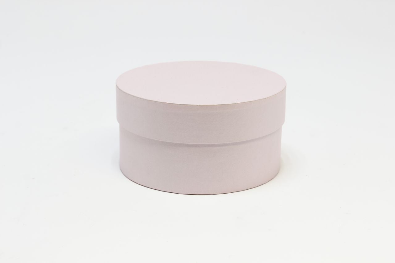 Коробка круг "Exclusive" 15*8 см, Розовый перламутр  (Арт) КЦК-00016/3