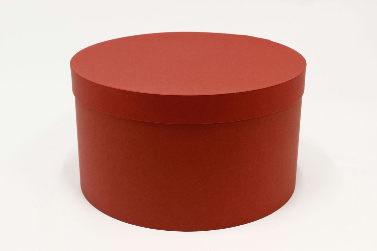 Коробка подарочная цилиндр "Тубус" 30*30*17 см, Красный (Арт) 88003916-1