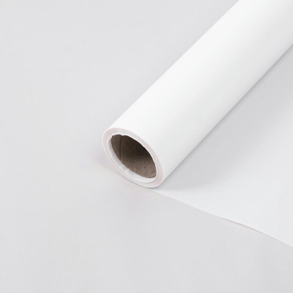 Пленка матовая однотонная "Luxury" Белая 58см*10м (34)