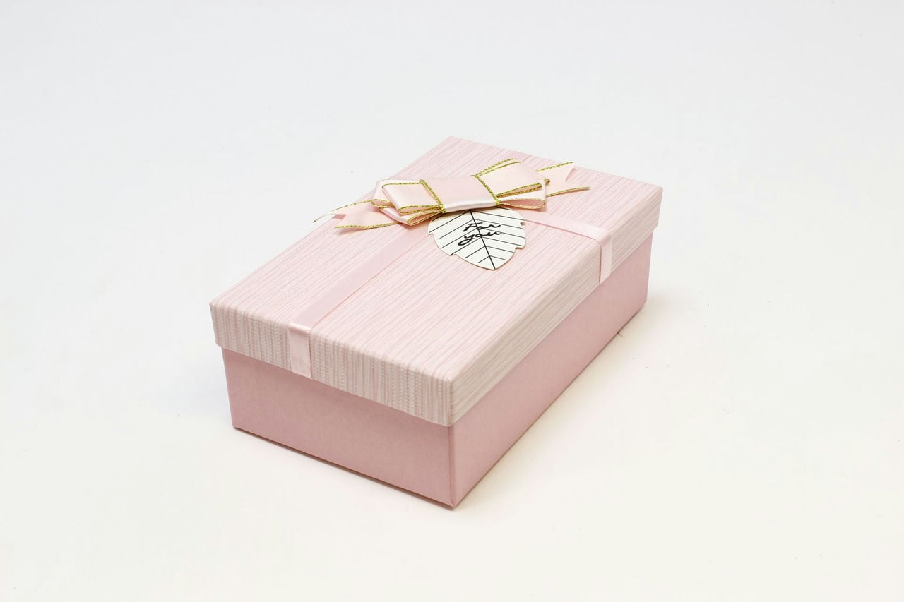 Коробка прямоугольник "For You" 19*12*6,5 см Розовый (Арт) 7201540/9-3