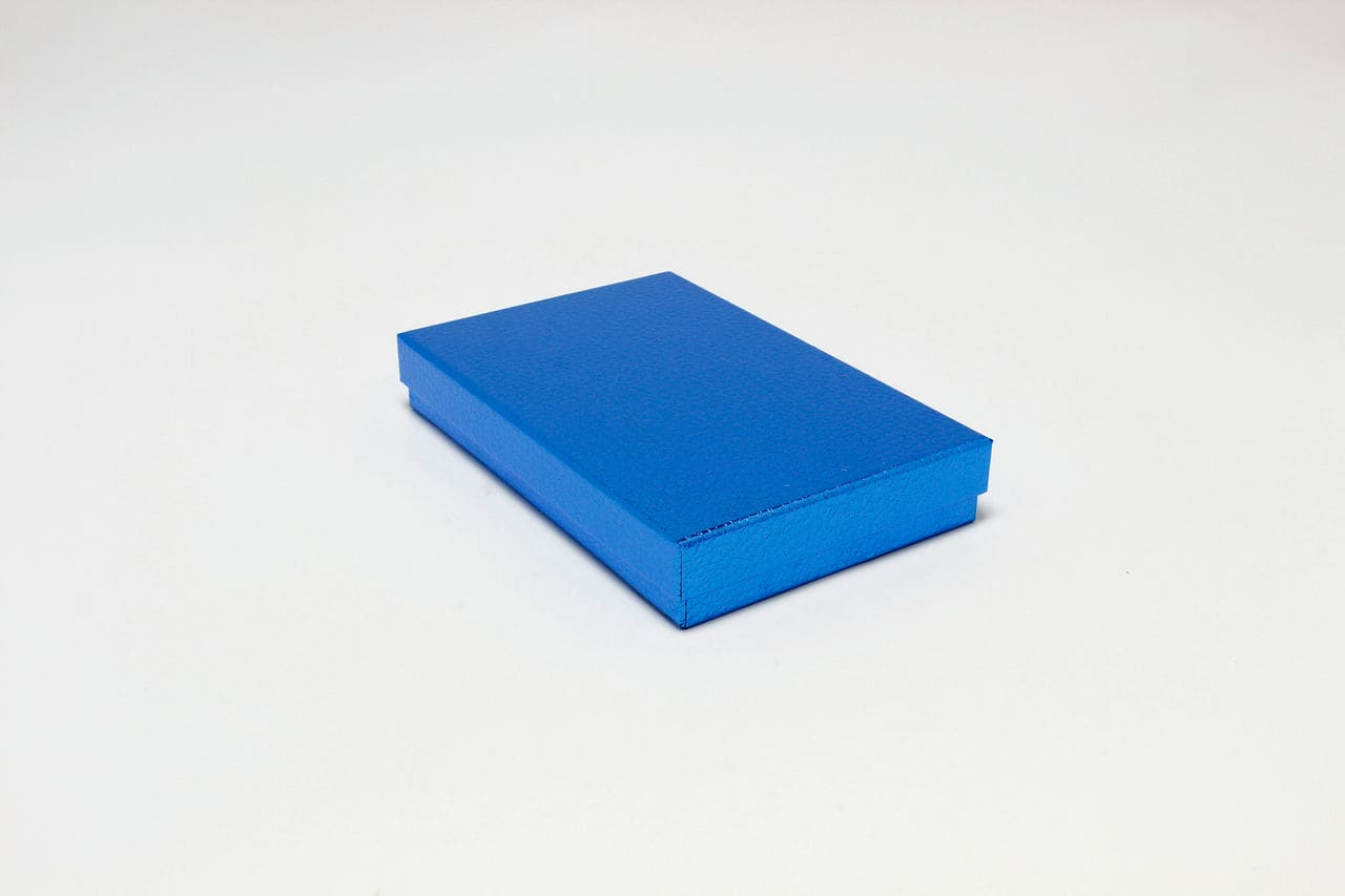 Коробка прямоугольник "Кожа крокодила" 28*18,5*5 см, Синий (Арт) 721607/0005-10