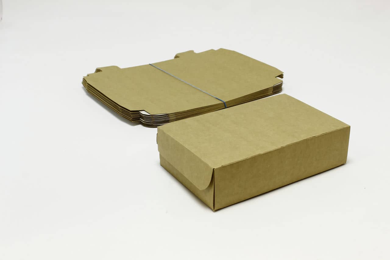 Коробка ECO кондитерская крафт 1900 мл, 230х140х60 мм (10шт в 1 упак)
