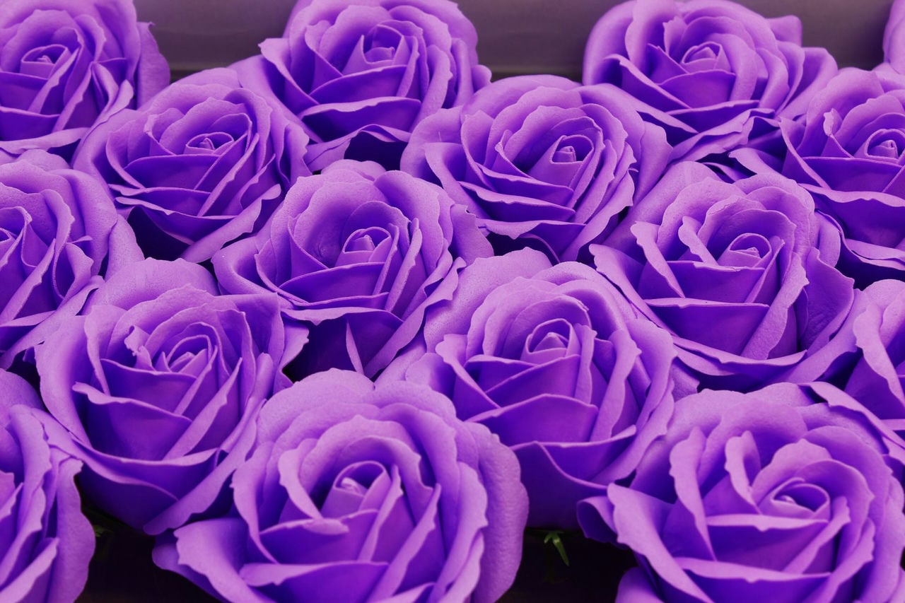 Декоративный цветок-мыло "Большая роза" 6,5*7 см Фиолетовый (Арт) 420053/45А