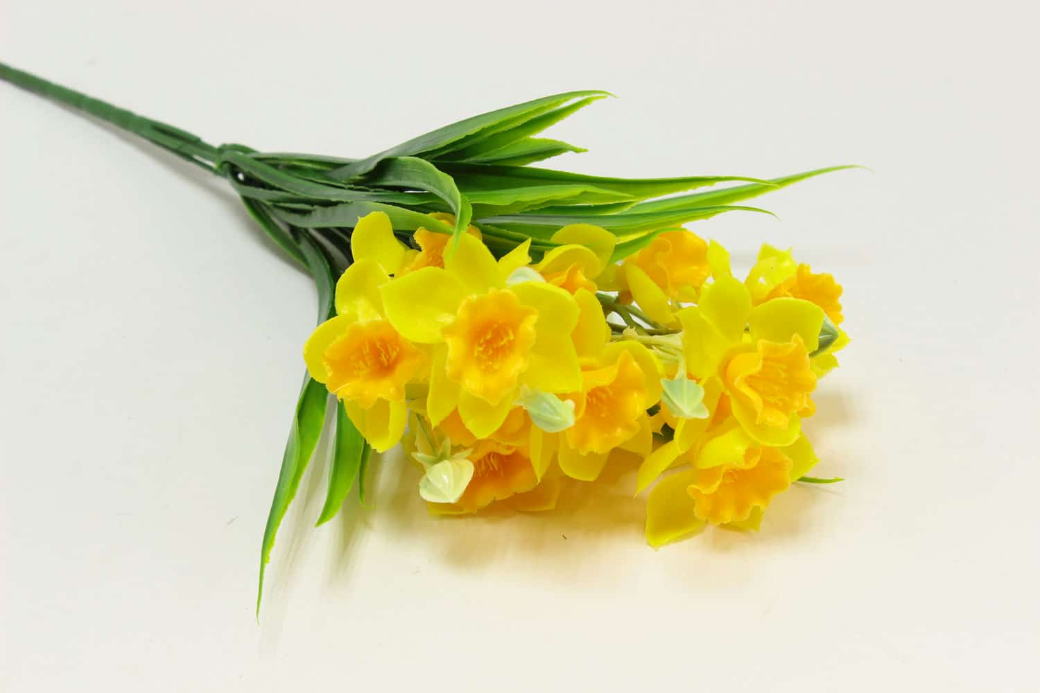 Букет нарцисс "Мэри" Н37см, Желтый (силикон)