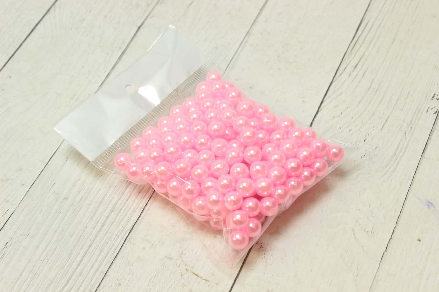 Бусинки 8 мм, 50 гр, Светло-розовый №95