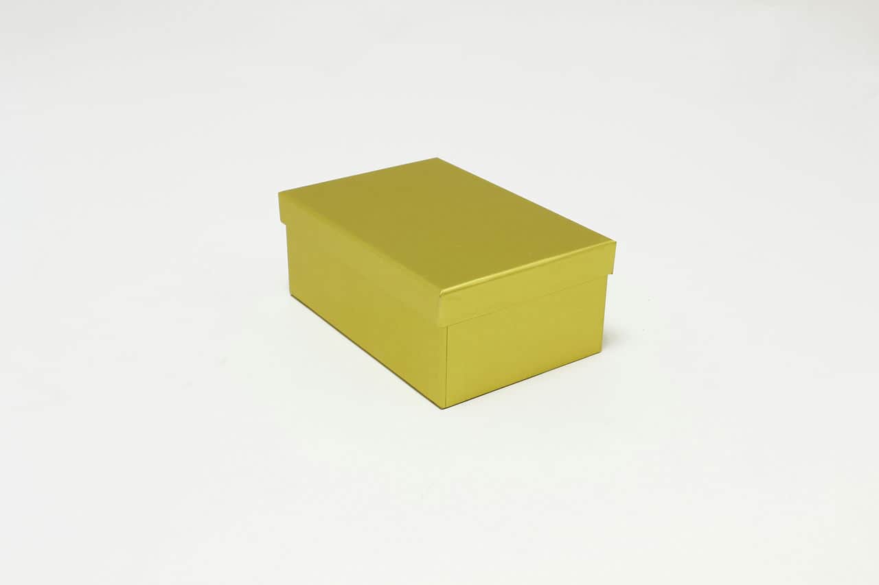 Коробка прямоугольная 20,7*14,3*8,5 см, Золотой  (Арт) 721604/0057-8
