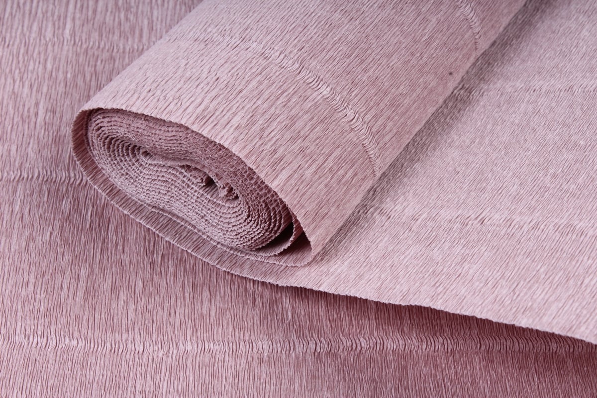 Бумага гофрированная простая, 180гр 17Е/1 серо-розовая
