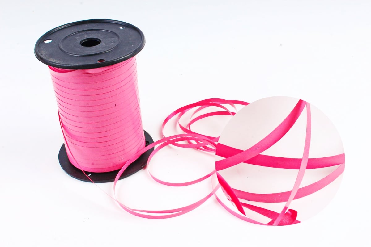 Лента простая 0,5см*457м БРУСНИКА/АЛЫЙ (P0552)