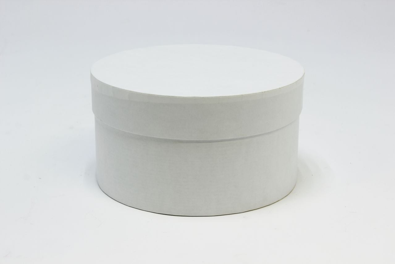 Коробка круг "Exclusive" 18*10 см, Белый (Арт) КЦК-00010/1