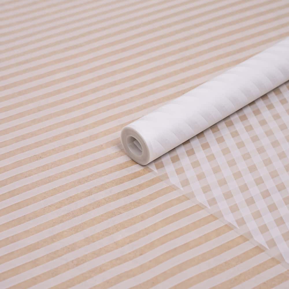 Пленка матовая с рисунком "Диагональ" белая 60см (200гр)