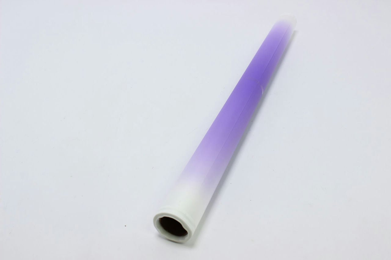 Плёнка 0,58*10м матовая с двойной белой полосой 50мкм Фиолетовый