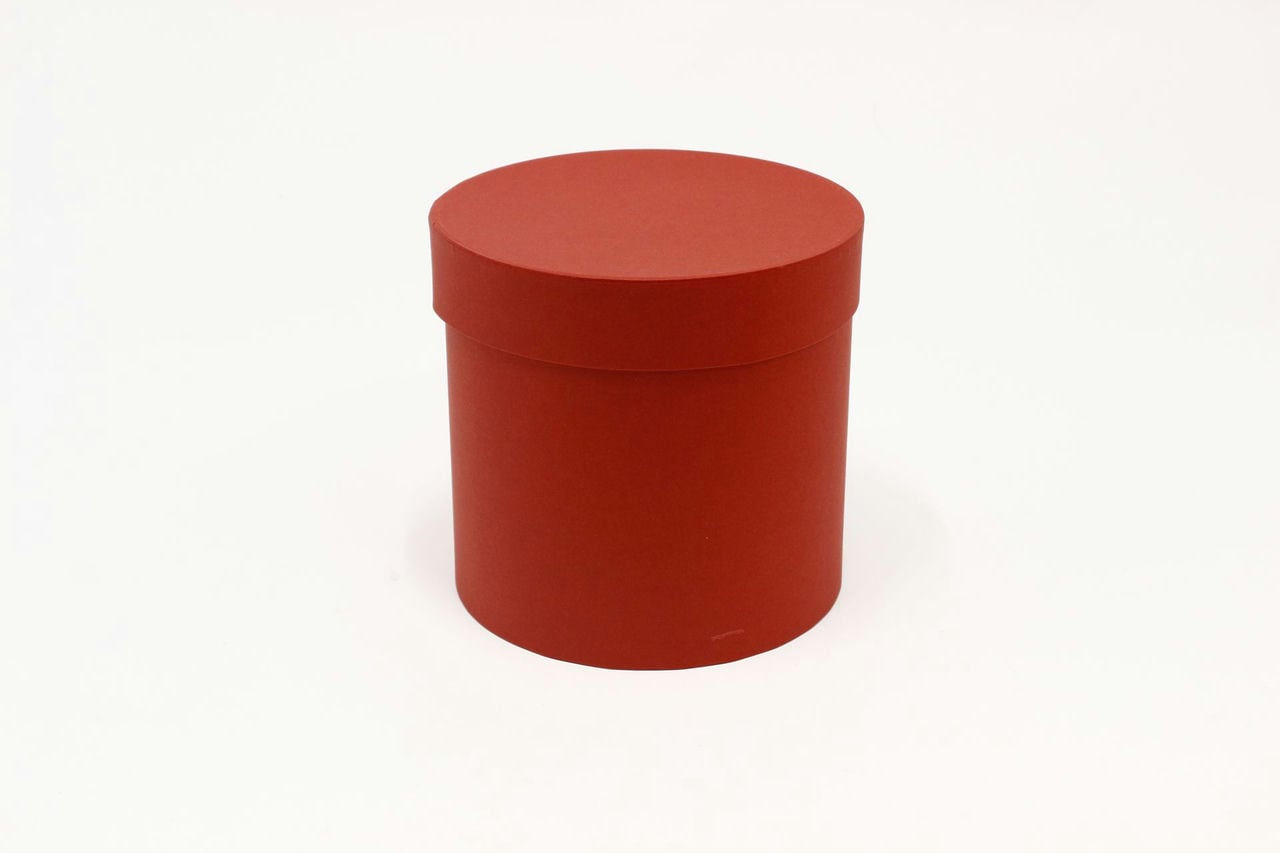 Коробка цилиндр 16,5*16,5*16,5 см, Красный (Арт) 87998913-3