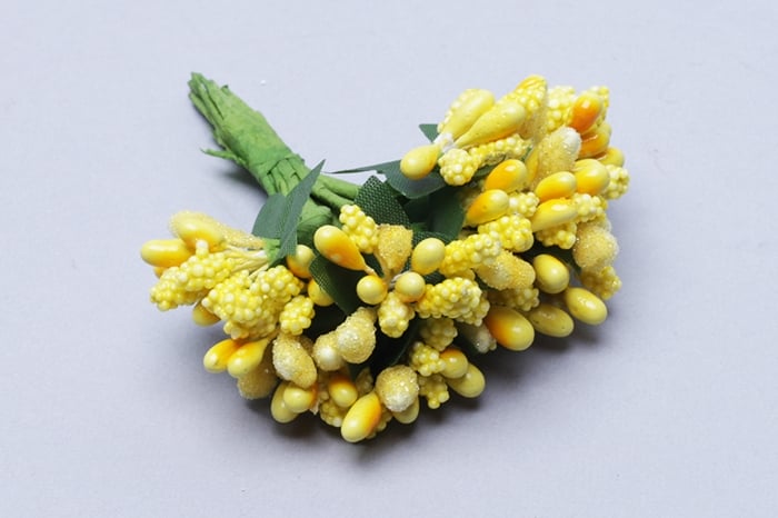Тычинки для искуственных цветов К 12шт. Лимонный   №7