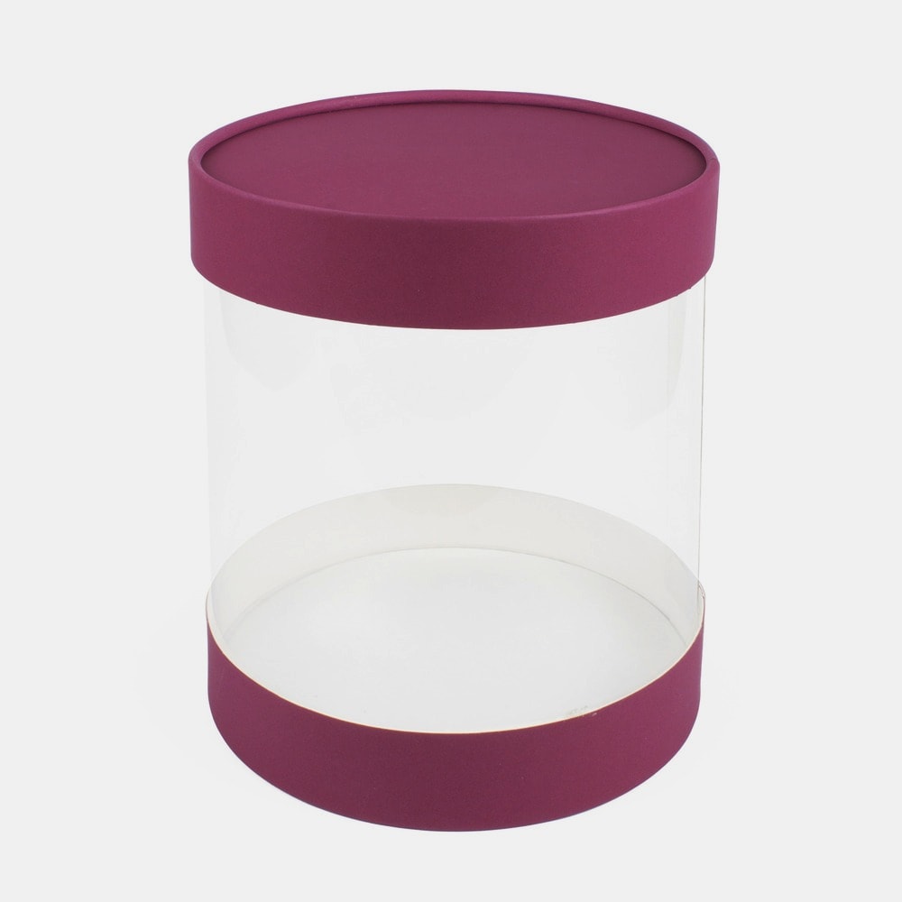 Подарочная коробка "Аквабокс" 22х18 см Винный