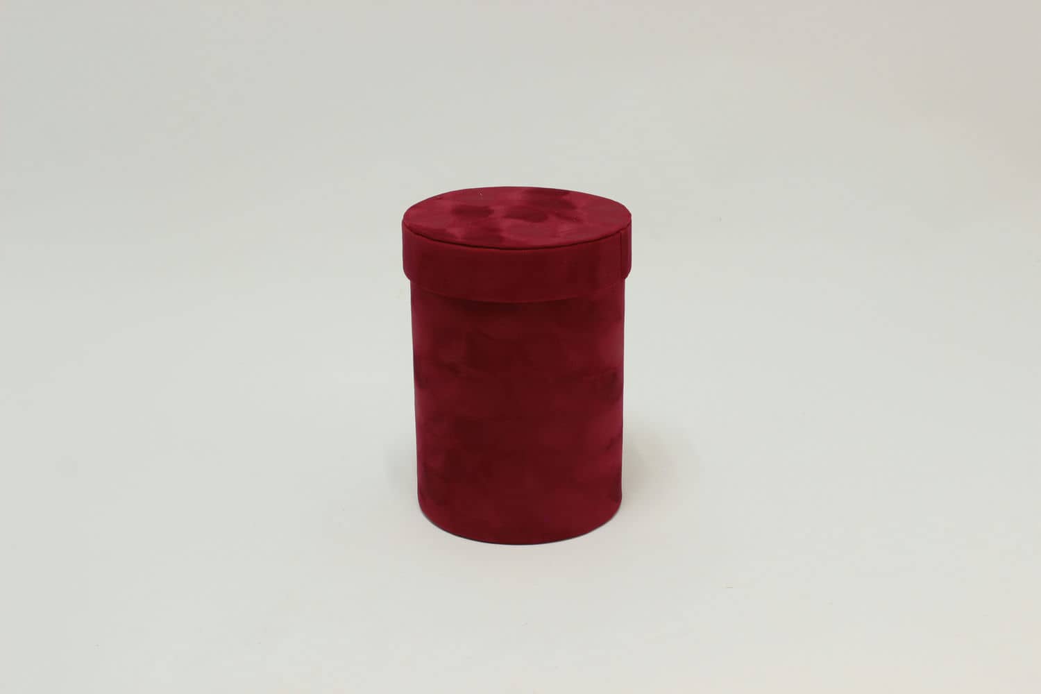 Коробка цилиндр бархатная "Velvet" 11*15,5 см, Вишнёвый (Арт) 720952/5-6