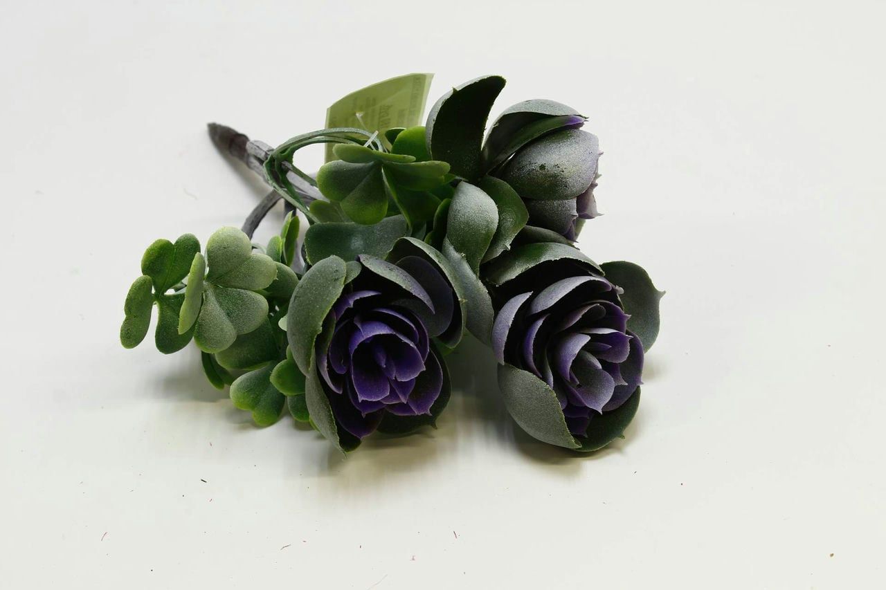 Букет каменной розы под заливку Н20см Фиолетовый