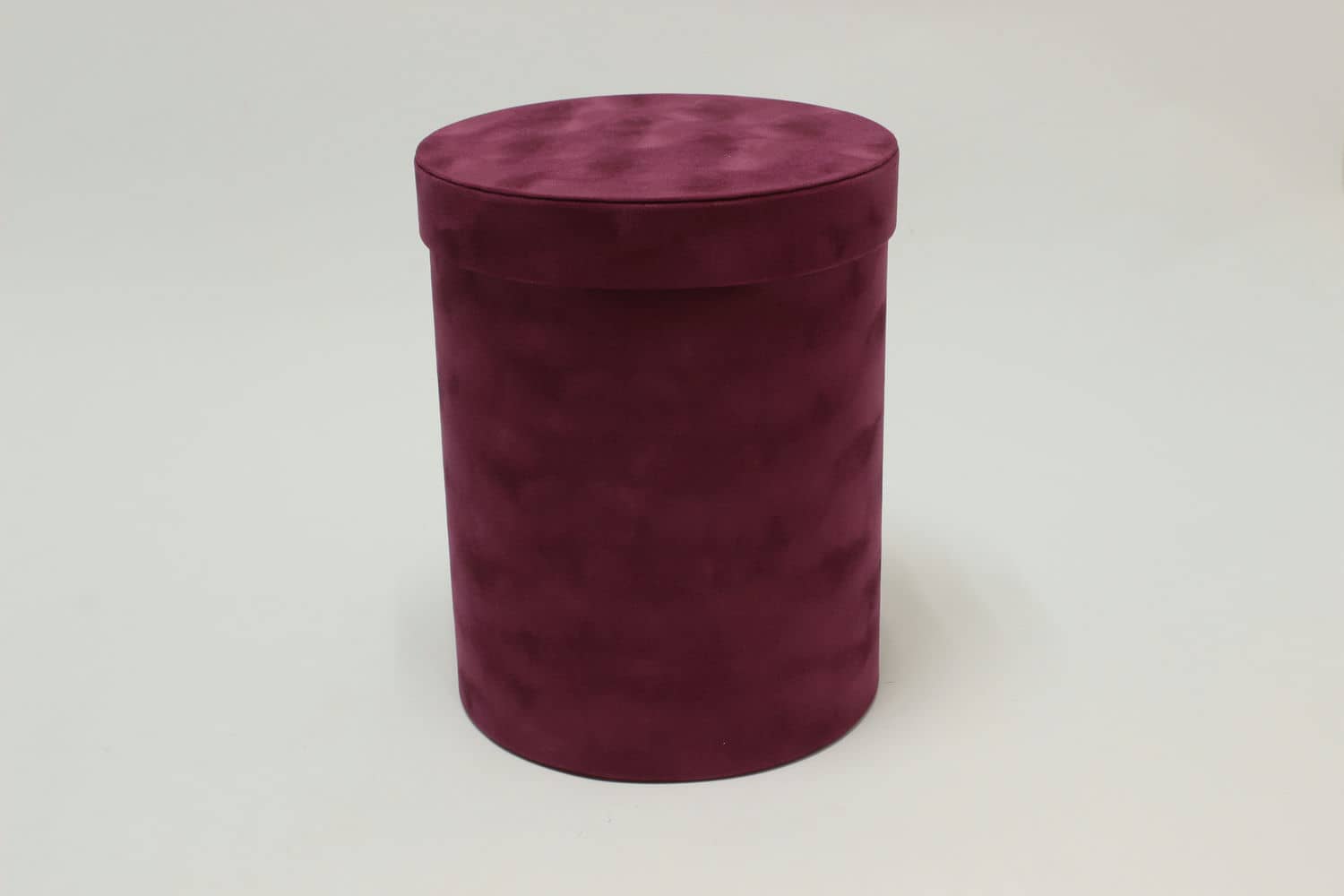 Коробка цилиндр бархатная "Velvet" 19*23,5 см, Фиолетовый (Арт) 720952/1-2