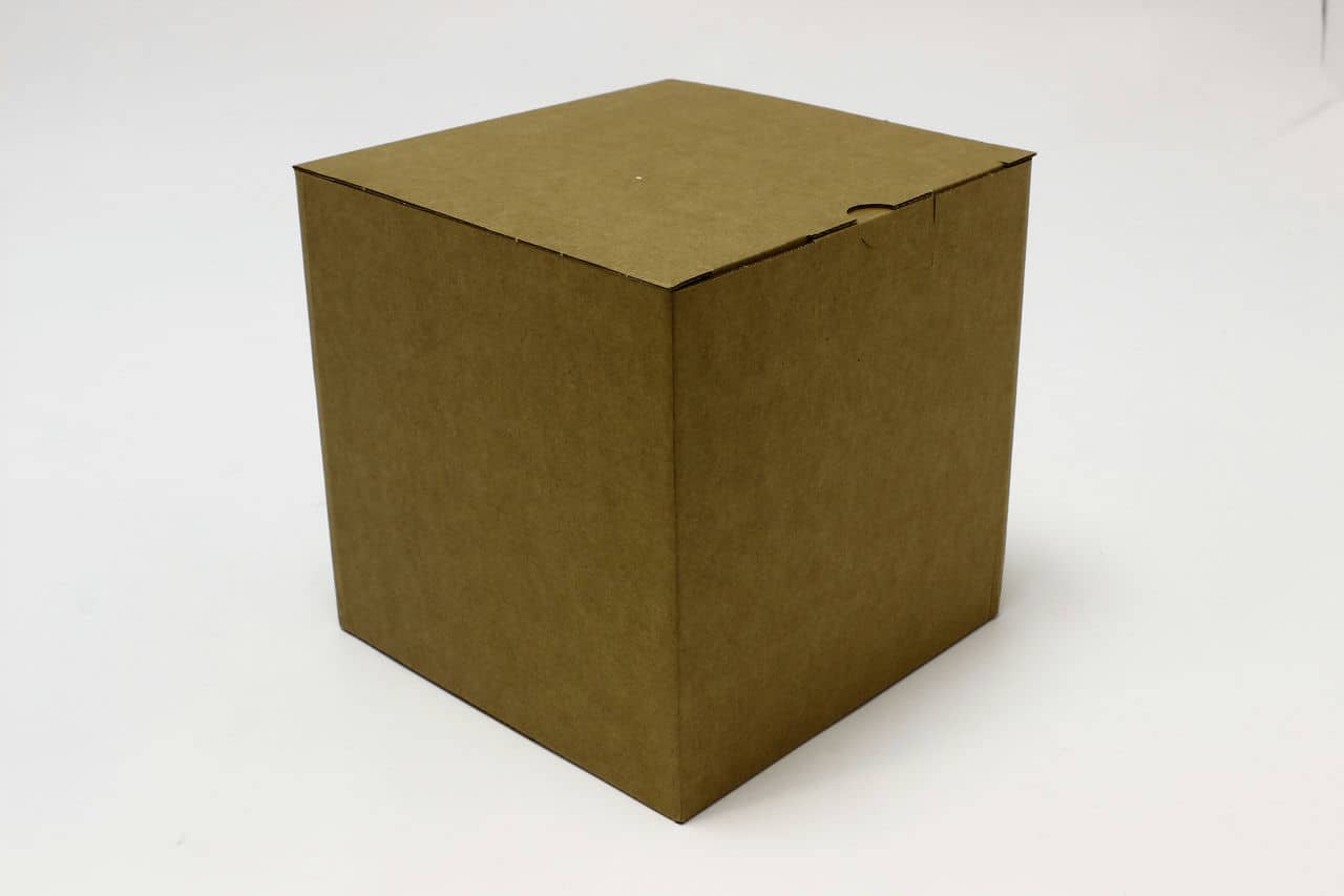 Коробка самосборная КУБ 110х110х110 мм, бурый (Цена за 1шт)