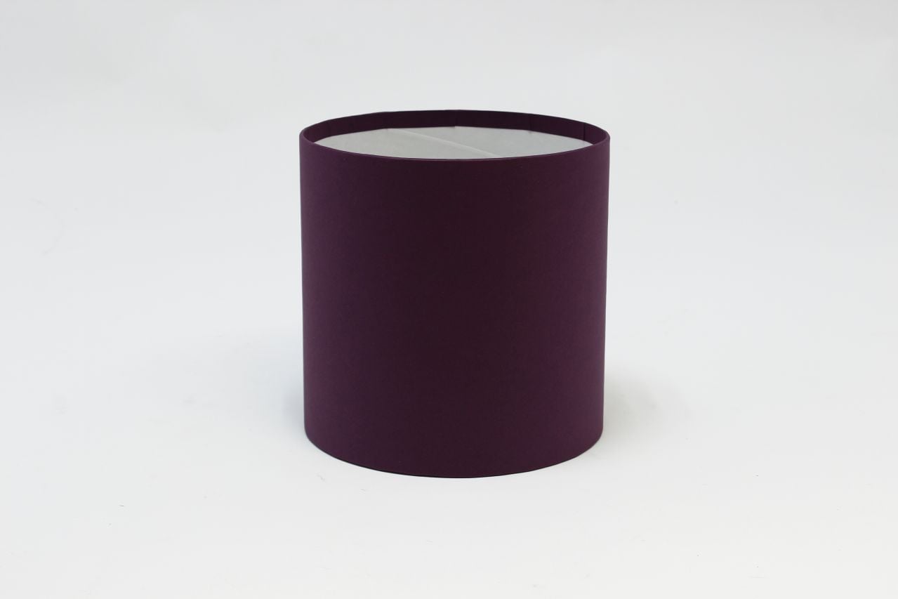 Коробка цилиндр "Exclusive" (без крышки) 15*15 см, Ежевика (Арт) КЦБ-0020/3