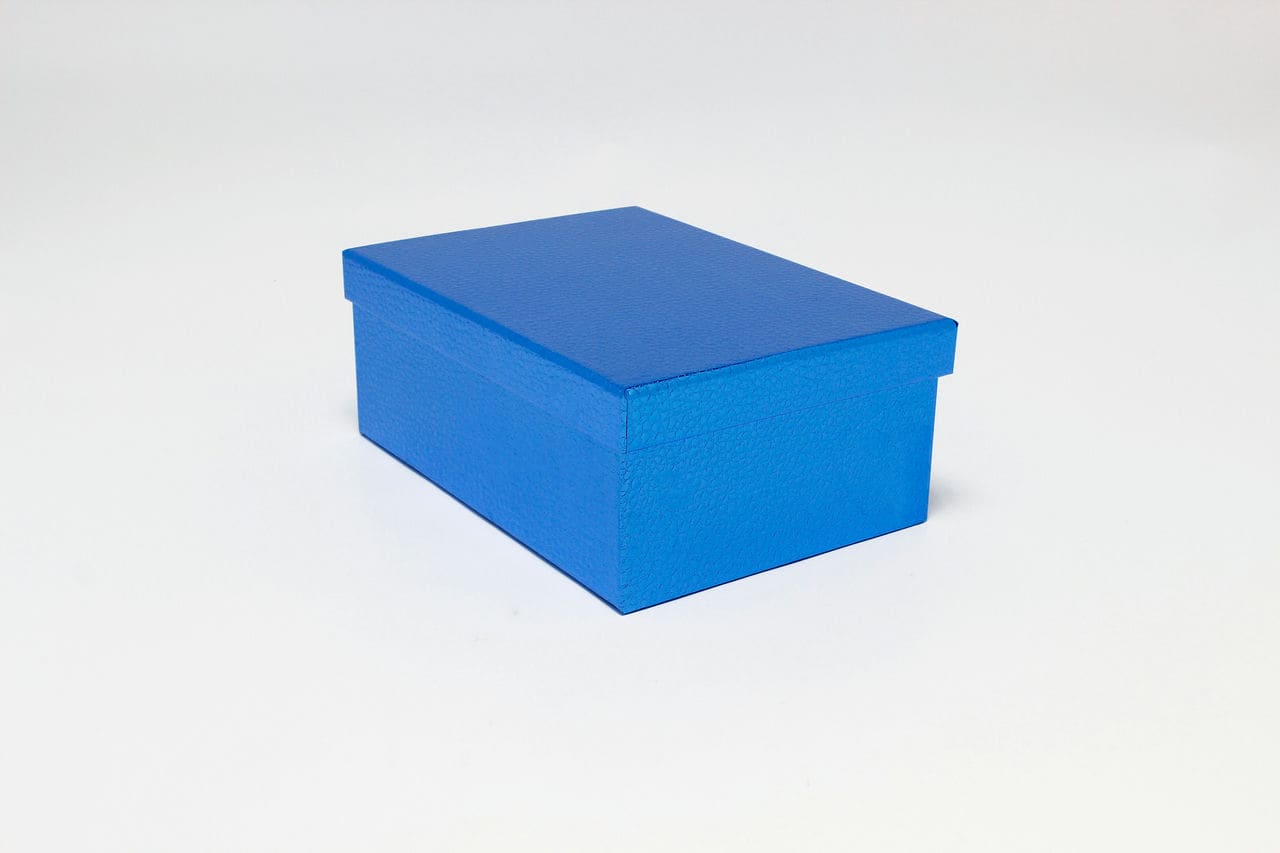 Коробка прямоугольник 31*22*12,5 см "Кожа крокодила" Синий (Арт) 7210808/0005-7