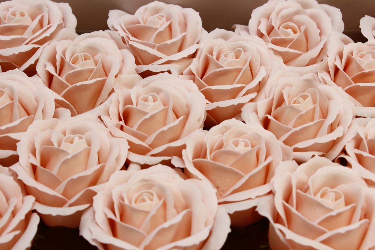 Декоративный цветок-мыло "Большая роза" 6,5*7 см Умеренный розовый. (Арт) 420053/14А