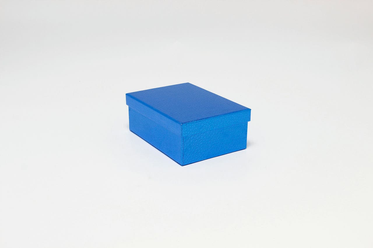 Коробка прямоугольник 22*16*8,5 см "Кожа крокодила" Синий (Арт) 7210808/0005-10