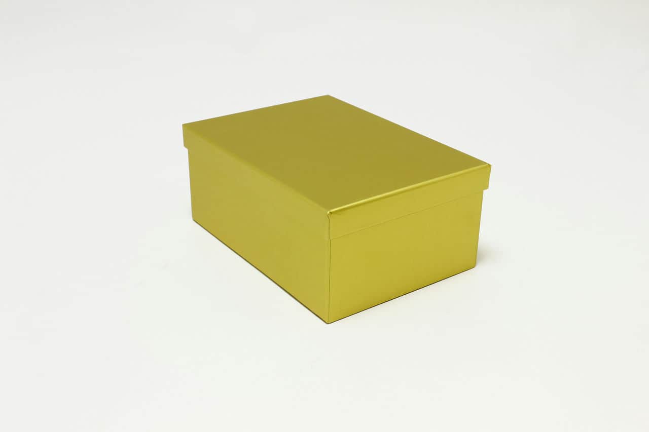Коробка прямоугольная 24,3*17,6*10,5 см, Золотой  (Арт) 721604/0057-6